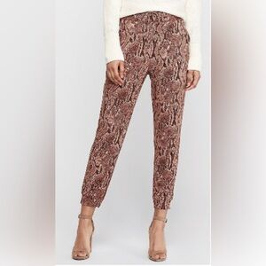Express High Waisted Snakeskin Ankle Jogger